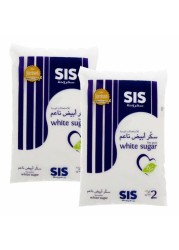 سيس سكر أبيض بحبوب ناعمة 2 كغ حزمة من 2