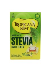 Tropicana Slim Stevia Sweetener 100 Sachets
