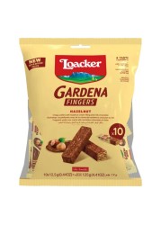 Loacker Gardena Hazelnut White Chocolate Fingers Wafers, 125g