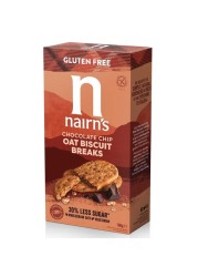Nairns Gluten Free Oats And Chocolate Chip Biscuits Breaks 160g