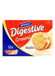 McVitie&#39;s Digestive Creams Vanilla Cream Filled Wheat Biscuit, 40g Pack of 12