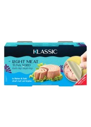 Klassic Light Meat Tuna Solid in Water and Salt, 160g Pack of 2