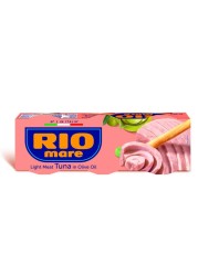 Rio Mare Light Meat Tuna in Olive Oil, 80g Pack of 3