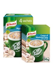 Knorr Cup-A-Soup Cream Of Mushroom Soup 20g Pack of 4
