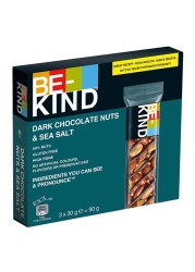 Be-Kind Nuts and Sea Salt Dark Chocolate Bar, 30g Pack of 3