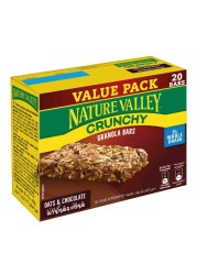 Nature Valley Crunchy Oats and Chocolate Granola Bars, 21g Pack of 20