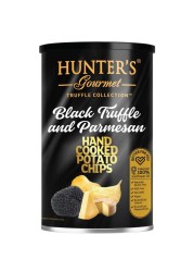 Hunter&#39;s Gourmet Hand Cooked Potato Chips Black Truffle And Parmesan 150g
