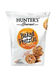 Hunters Gourmet Baked Pretzos With White And Black Sesame 180g