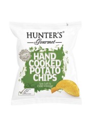 Hunters Gourmet Hand Cooked Sea Salt And Cider Vinegar Potato Chips 40g