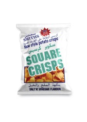 Smiths Square Crisps Salt N Vinegar Flavour 25g