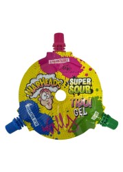 Warheads Blue Raspberry, Strawberry, Apple Super Sour Trio Candy Gel, 51g