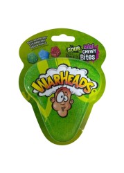 Warheads Blue Raspberry, Strawberry, Green Apple Sour Mini Chewy Bites, 80g