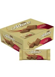 Quanta Adore Smooth and Creamy Milk Chocolate Bar, 32g Pack of 12