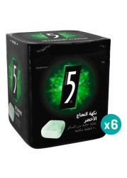 Wrigley&#39;s 5 Spearmint Flavour Sugarfree Chewing Gum, 65g Pack of 6