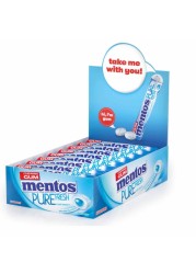 Mentos Freshmint Flavour Pure Fresh Sugar Free Chewing Gum Rolls, 15.75g Pack of 16