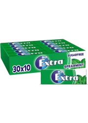 Wrigley&#39;s Extra Spearmint Sugarfree Chewing Gum, 14g Pack of 30
