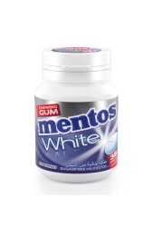 Mentos White Sugar Free Chewing Gum Peppermint Flavour 54g