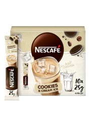 Nescafe Cookies and Cream Ice Coffee Mix, 25g Pack of 10