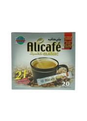 Alicafe Classic 2 in 1 Premix Coffee Sachets 12g x Pack of 20