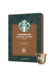 Starbucks House Blend Lungo Medium Roast Coffee Capsules 18 Capsules, 103g