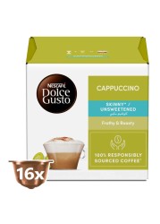 Nescafe Dolce Gusto Cappuccino Skinny Coffee, 16 Capsules