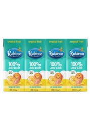 Rubicon Tropical Fruit NSA 200ml x Pack Of 4
