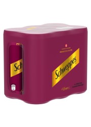 Schweppes Pomegranate Sparkling Carbonated Beverages Cans, 250ml Pack of 6