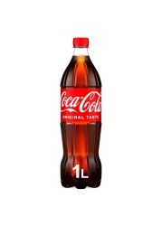 Coca-Cola Original Taste Carbonated Soft Drink Pet 1L