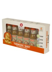 The Ginger People Ginseng Shot with Turmeric and Honey, 30ml Pack of 6