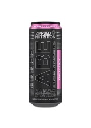 Applied Nutrition ABE All Black Everything Performance and Energy Zero Sugar Zero Calories Carbonated Energy Drink with Sweetener Fruit Candy 330ml