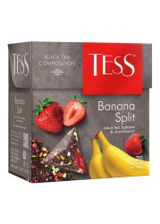 Tess Banana Split Black Tea Banana and Strawberry 20 Tea Bags