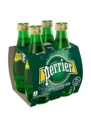 Perrier Sparkling Carbonated Mineral Water 330ml Pack of 4