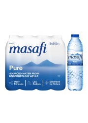 Masafi Pure Drinking Water 500ml Pack of 12