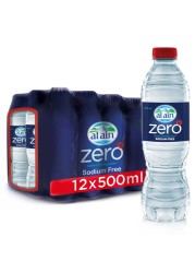 Al Ain Zero Sodium Free Drinking Water 500ml Pack of 12