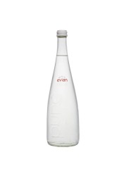 evian Natural Mineral Water 750ml Glass