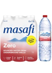 Masafi Zero % Sodium Free Water 1.5L Pack of 6