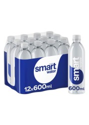 Glaceau Smartwater Bottled Drinking Water Pet 600ml Pack of 12