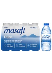 Masafi Pure Drinking Water 330ml Pack of 12