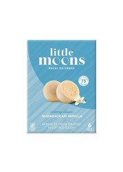 Little Moons Madagascan Vanilla Soft Mochi And Gelato Ice Cream 32g Pack of 6