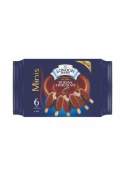 London Dairy Belgian Chocolate Ice Cream Bar, 60ml Pack of 6