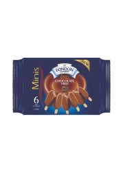 London Dairy Chocolate Trio Ice Cream Bar, 60ml Pack of 6