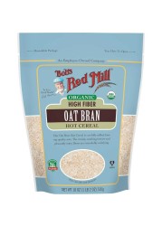 Bob&#39;s Red Mill Organic High Fiber Oat Bran Hot Cereal Non-GMO 510g