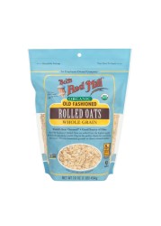 Bob&#39;s Red Mill Organic Whole Grain Old Fashioned Rolled Oats Non-GMO 454g
