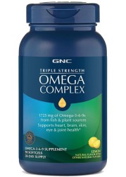 GNC Triple Strength Omega Complex, Lemon