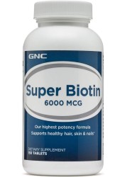 GNC SUPER BIOTIN 6000 MCG