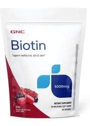 GNC Biotin 5000mcg - 30 Soft Chews
