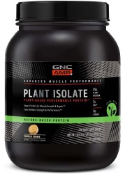 GNC AMP Nature-Based Protein Vegan Protein for Muscle Growth &amp; Repair Fuels Athletic Strength &amp; Performance Vanilla Cookie 28 Servings
