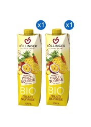 Hollinger Organic Multi Sunrise Juice, 1L Pack of 2