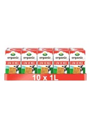 Arla Organic Low Fat Milk Multipack, 1L Pack of 10