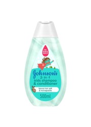 Johnson&#39;s 2-in-1 Kids Shampoo &amp; Conditioner 500ml